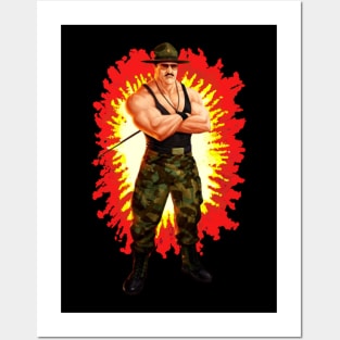 Sergeant SGT Slaughter GI Joe toy art card Posters and Art